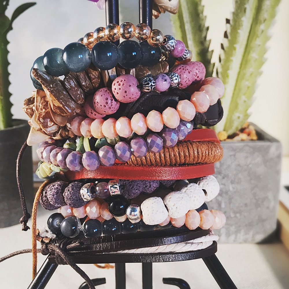 🌅Vsco Arm Candy🌅Shells, Crystals, and Leather 🌄
